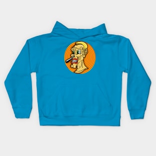 Character, no dialog. Kids Hoodie